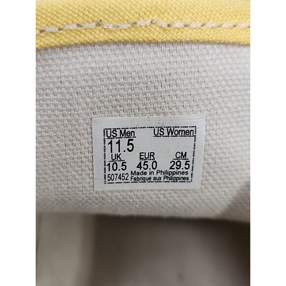 Vans Slip On Suede Shoes Sneakers Mens Size 11.5 Aspen Yellow Mustard 47V Casual main image 9